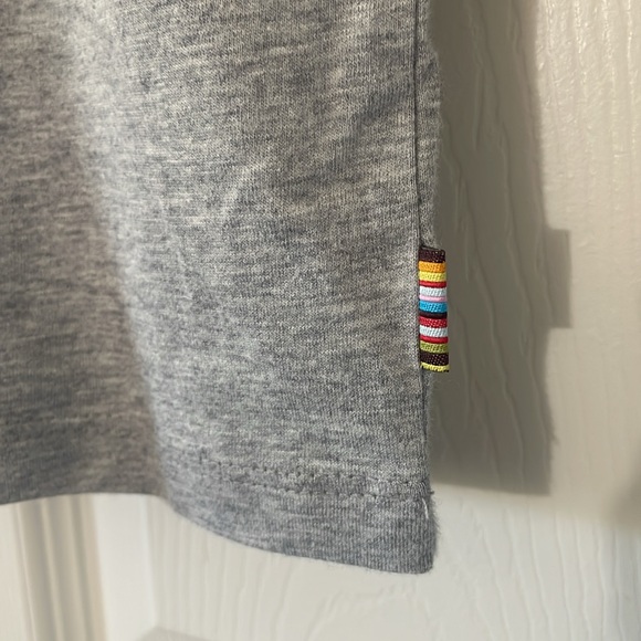 Paul Smith Junior Boys Long Sleeve Tee Shirt Zebra Size 10a Gray - Picture 2 of 6